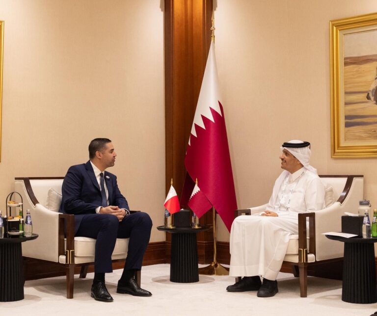 Id-Deputat Prim Ministru Borg jiltaqa’ mal-Prim Ministru tal-Qatar