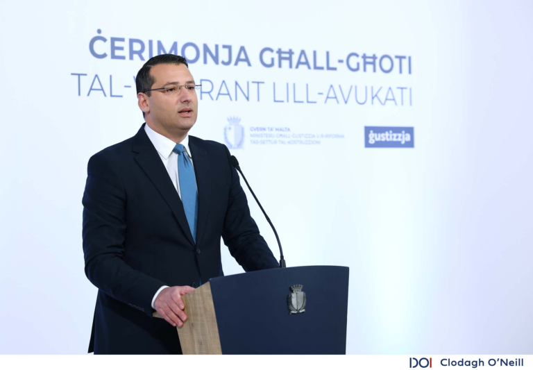 Il-Ministru Attard jisħaq dwar il-ħtieġa ta’ ġustizzja aktar effettiva għaċ-ċittadini fil-preżentazzjoni tal-warrants lill-Avukati ġodda