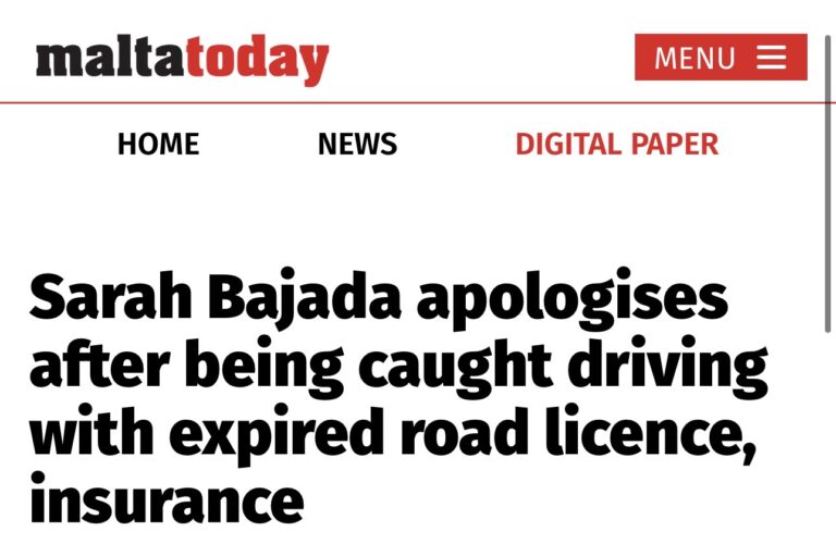 X’sar minnu l-każ tas-sewqan bla insurance ta’ Sarah Bajada?